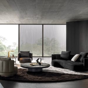 Minotti Torii bold armchair