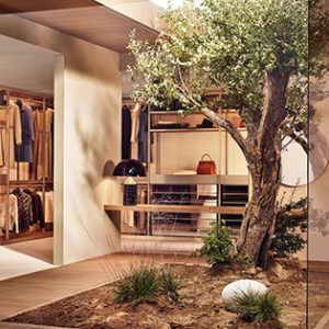 Poliform Senzafine walk-in closet