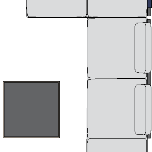 Roda Eden sofa & table composition outdoor